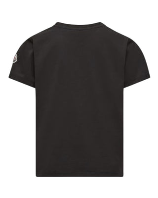 Moncler T-shirt nera in jersey con logo K29548C00026
