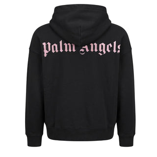 Palm Angels Felpa Nera Con Cappuccio F6PAJGHS063/110 Per Bambina