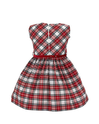 Monnalisa Vestina tartan in taffetà 31D911