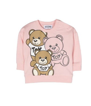 Moschino Sweatshirt mit Rundhalsausschnitt, Logo und Symbol MWF03Q