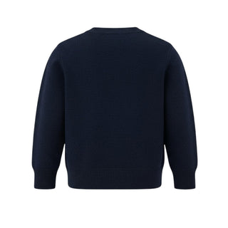 Dottor Kids Maglia girocollo in misto lana da neonato DK22