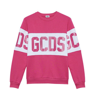 Gcds Felpa girocollo in cotone con logo B2JU1527BA2