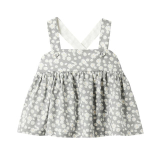 Il Gufo Top in cotone con fantasia floreale P25TT090C4138