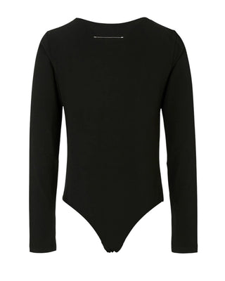 Maison Margiela Body in jersey stretch con logo M60911-MM06L