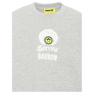 Barrow Felpa Girocollo Grigia Con Teddy F6BKJBSW072-101 Per Bambino