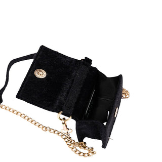 MSGM Borse Nera Peluche F6MSJGBA179/110 Per Bambina