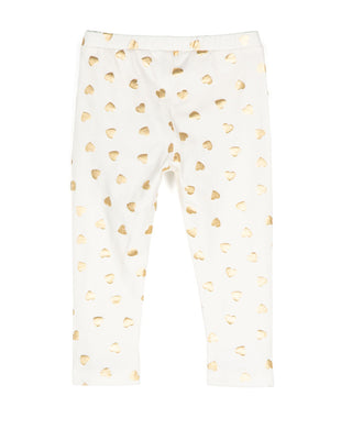 Moschino Leggings Fantasy MDP039 With Glitter Hearts