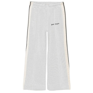 Palm Angels Pantaloni grigi track effetto glitter PGCJ006F25FLE0017210