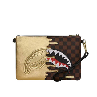 SPRAYGROUND Pochette SHARKS IN PARIS GOLD DRIP 910B9344NSZ