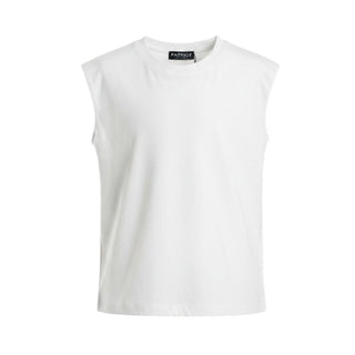 Patriot Canotta Bianca In Jersey Con Stampa Per Bambino SS26PCN001