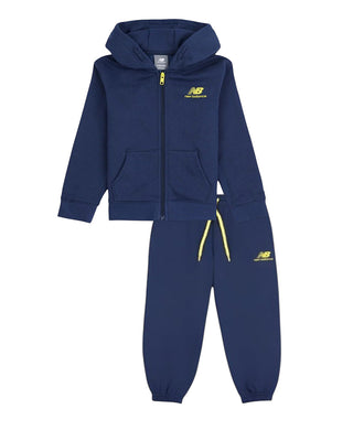 New Balance Completo blu due pezzi da neonato LAKB0096