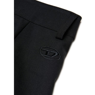 Diesel Pantaloni a palazzo neri da bambina J02657-KXBRR-K900