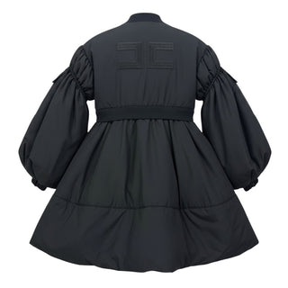 Elisabetta Franchi Giubbino lungo nero da bambina EFGB100