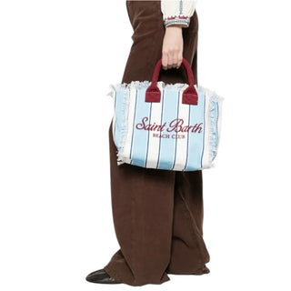 Mc2 Saint Barth Borsa Colette In Canvas Con Fantasia A Righe COL0001/00938L