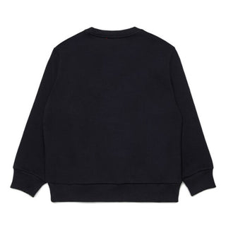 Diesel Felpa girocollo nera con Oval D J02627-KYAZ3-K900