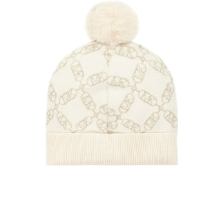 Michael Kors Cappello In Maglia R30226 Con Pompon e Logo Jacquard