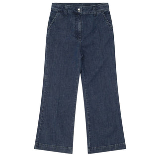 Please Jeans Flare in denim blu da bambina PH34012G78