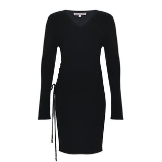 Kocca Abito nero Murana in maglia a coste A25JAB7815ABUN0000