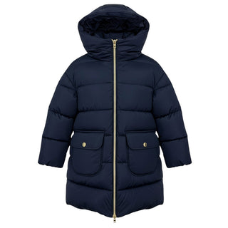 Herno Lange Jacke PI00960G mit Taschen und Polsterung für Mädchen