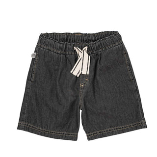 Maperò Bermuda Nero In Cotone Con Coulisse M33266/278J