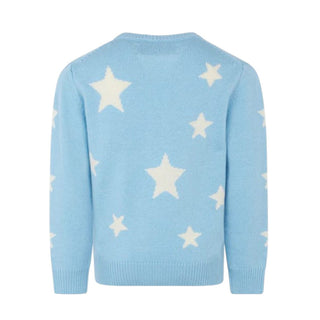 Mc2 Saint Barth Maglia azzurra Rock Star in misto cashmere PRC0006-EMRS31