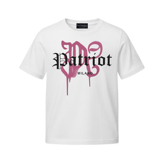 Patriot T-shirt Bianca Con Stampa Per Bambino SS26PTS008