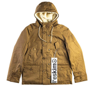 Equipe70 Parka cammello modello Eskimo Reglan EUO04