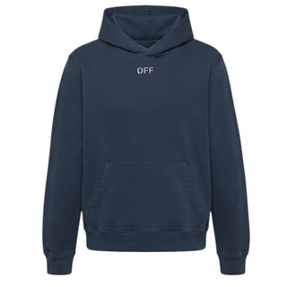 Off-White Felpa Blu Con Cappuccio 44GBB002F26F003406 Per Bambina