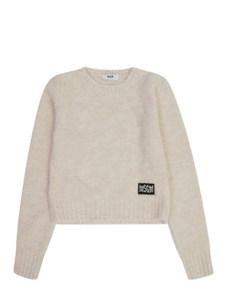 Msgm Maglia girocollo bouclé da bambina F4MSJGJP272