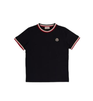 Moncler T-Shirt mit Rundhalsausschnitt und Aufnäher I29548C00023