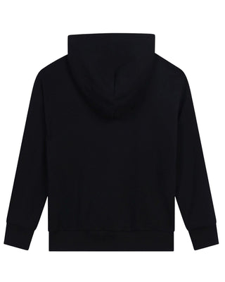 Dkny Felpa nera con cappuccio e logo D60242