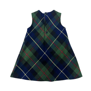 Il Gufo Vestina Scamiciata Tartan Con Fiori A20SC063W3046