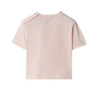 Burberry T-shirt Rosa In Cotone Con Stampa 8121210