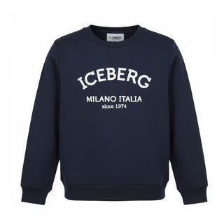 Iceberg Tuta Blu Navy In Felpa Per Bambino CFICE6104BJ-V5