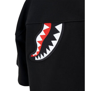 SPRAYGROUND T-shirt Nera Con Patch SPY1527 Per Bambini