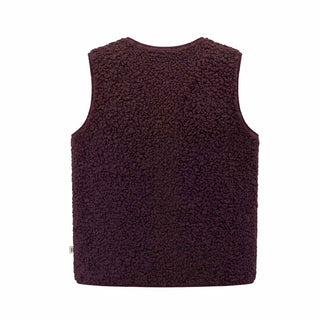 BLOOM Gilet In Pile Color Bordeaux 138902/1 Per Bambina
