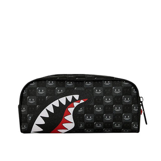 SPRAYGROUND Astuccio SHARKS IN PARIS WTF BUBBLY BLACK CHECK 910B9316NSZ