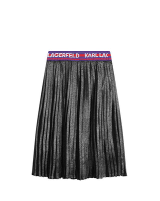 Karl Lagerfeld Gonna plissettata da bambina Z30196