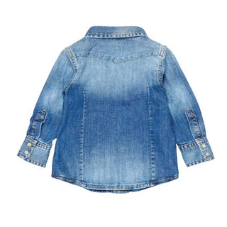 Dsquared2 Camicia In Denim Con Logo DQ033G-D0AFP-DQ01