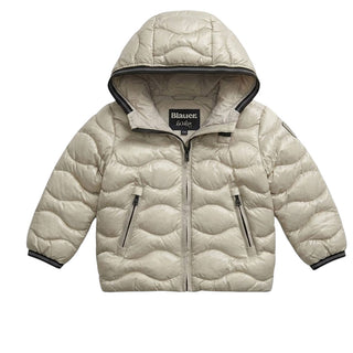 Blauer Giubbino Trapuntato A Onde Beige 26WBBXC02300-902 Bryant Per Neonato