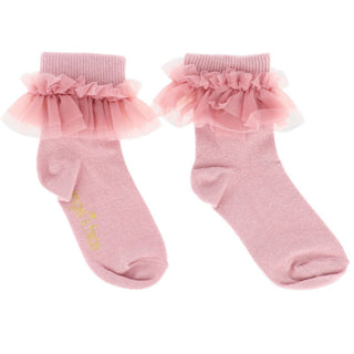 Angel's Face Calzini Con Volant In Tulle FRILLY TEA ROSE
