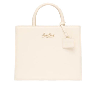 Mc2 Saint Barth Borsa Midi in pelle avorio SHBM0001-00499I