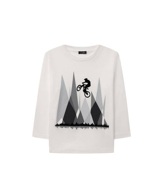 The Owl Crewneck T-shirt with front print A21TA251M0094