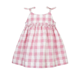Lalalù Vestina A Quadri Rosa Per Neonata VTL20R