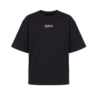 Disclaimer T-shirt Oversize Nera Con Stampa 26IDK59127N Per Bambino