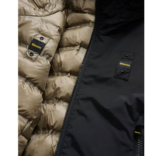 Blauer Giubbino Reversibile Con Cappuccio 26WBLKC06278-999FA Donald Jr Per Bambino