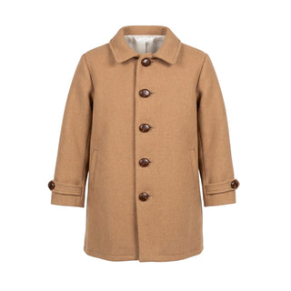 J.o Milano Cappotto Color Cammello In Misto Lana 2667Z2/01 Per Neonato