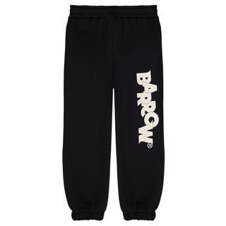 Barrow Pantaloni jogger neri con stampa logo F5BKJUFP246
