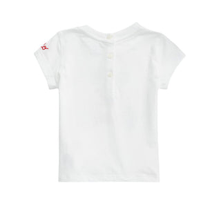 Polo Ralph Lauren T-shirt Bianca Con Orsetto Per Neonata 310844732001