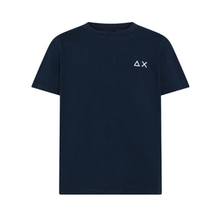Sun68 T-shirt Blu Navy Con Logo Per Bambino T36304/07
